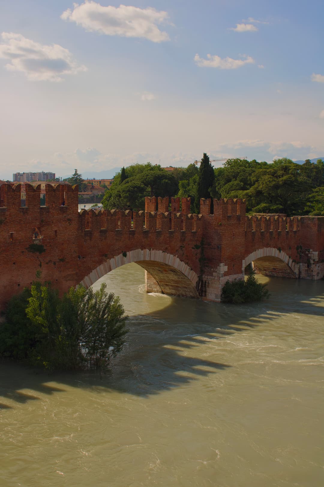 The Strong Bridge that Runs in the heart of the Adige