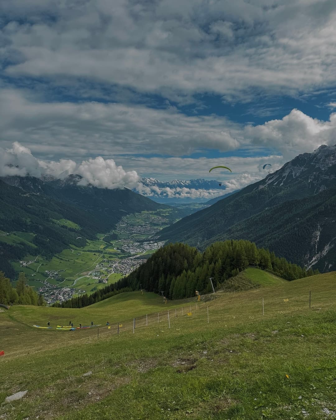 Gliding through the mountains