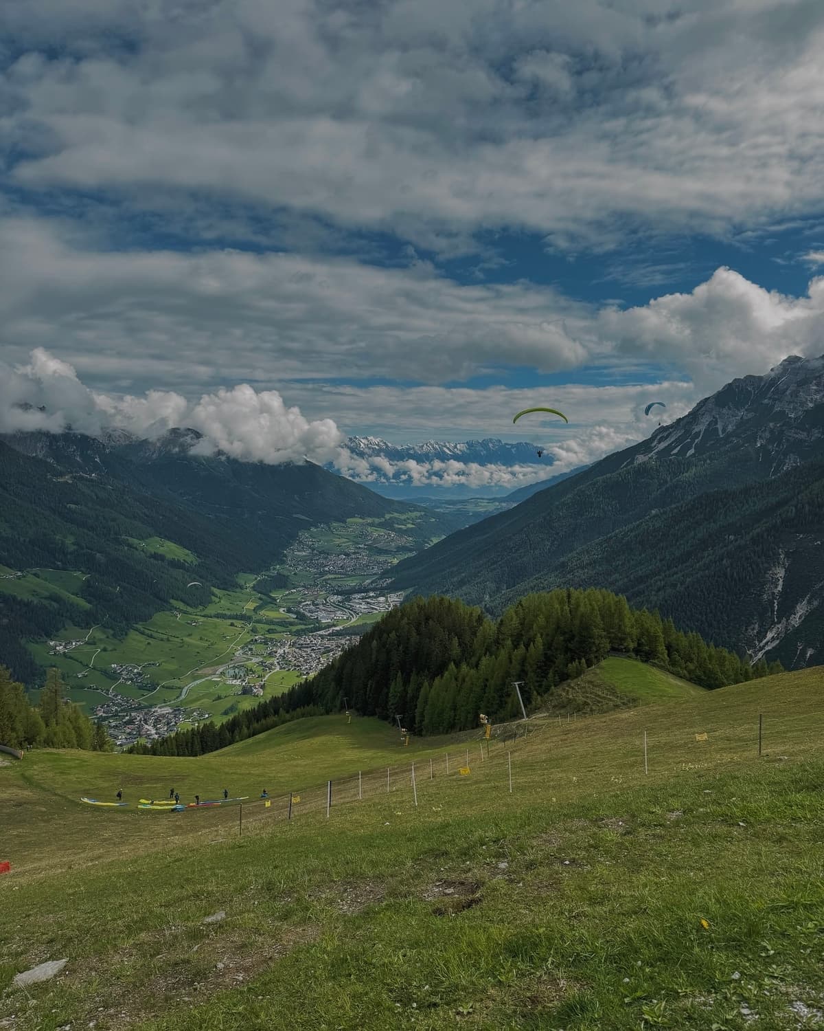 Gliding through the mountains